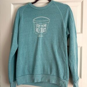 Stay at Home; Eat Ice Cream sweatshirt from Molly Moon’s